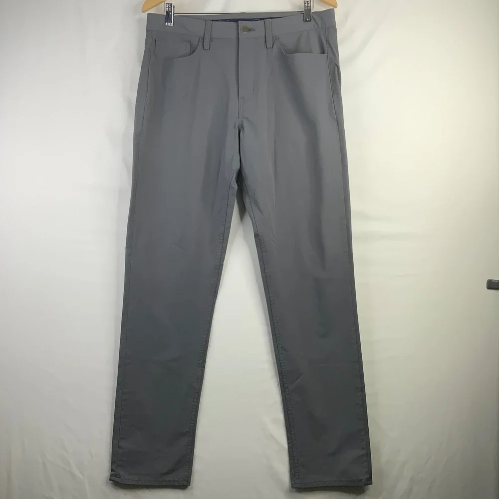 Vineyard Vines Mens On The Go Pant Gray Performance Chino Stretch 32x32